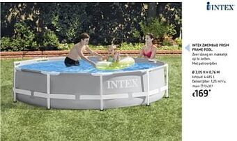 Dreamland Intex zwembad prism frame pool aanbieding