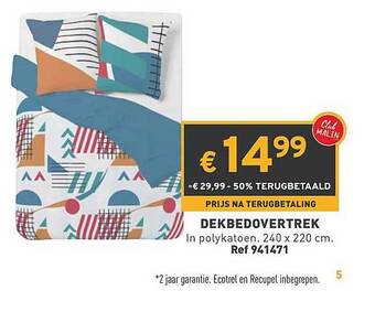 Trafic Dekbedovertrek aanbieding