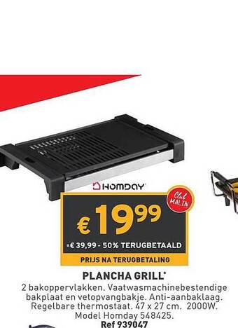 Trafic Plancha Grill aanbieding