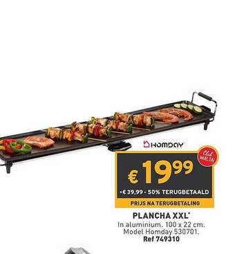 Trafic Plancha Xxl aanbieding