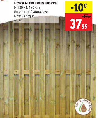 Dema Ecran En Bois Beffe aanbieding
