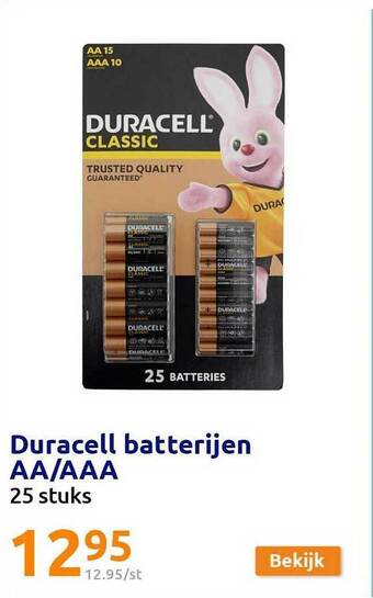 Action Duracell Batterijen Aa-aaa aanbieding