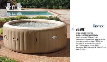 Dreamland Intex jacuzzi purespa bubble massage 4 personen aanbieding