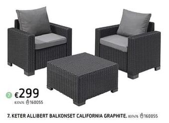 Keter allibert balkonset california graphite