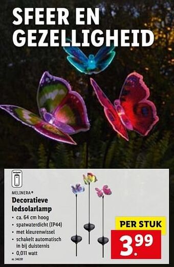 Lidl Decoratieve ledsolarlamp aanbieding
