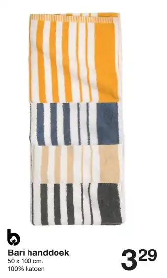 Zeeman Bari Handdoek, 50 x 100 cm aanbieding