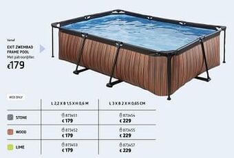 Dreamland Exit zwembad frame pool aanbieding