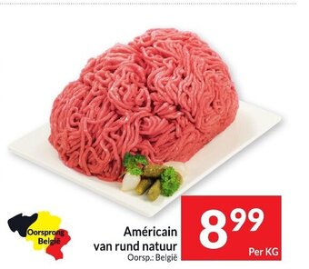 Intermarché Americain van rund natuur, per kg aanbieding