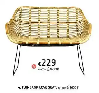Tuinbank love seat