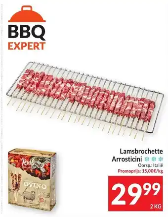 Intermarché BBQ Expert Lamsbrochette Arrosticini, 2 kg aanbieding