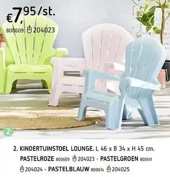 Dreamland Kindertuinstoel lounge pastelroze aanbieding