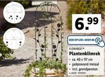 Lidl Florabest Plantenklimrek aanbieding
