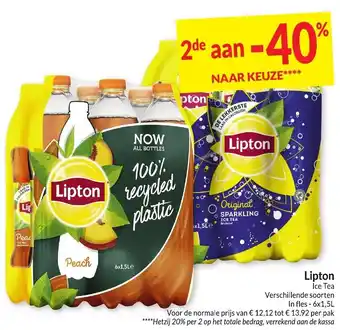 Intermarché Lipton Ice Tea, 6 x 1,5 L aanbieding