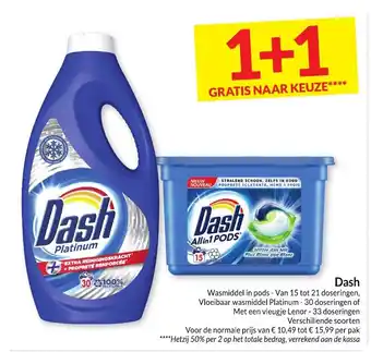 Intermarché Dash Wasmiddel in pods, Vloeibaar Wasmiddel Platinum, Per pak aanbieding