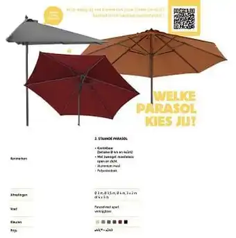 Dreamland Staande parasol aanbieding