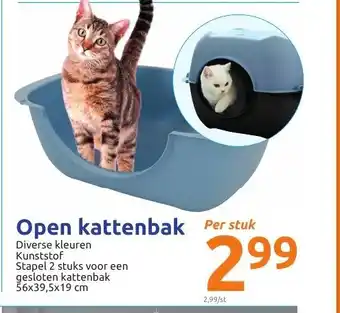 Action Open kattenbak aanbieding
