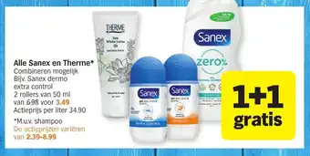 Alle sanex en therme 50ml