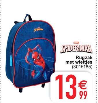 Cora Spider-man rugzak met wieltjes aanbieding