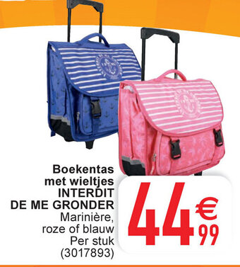 Cora Boekentas met wieltjes interdit de me gronder aanbieding