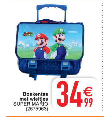 Cora Boekentas met wieltjes super mario aanbieding