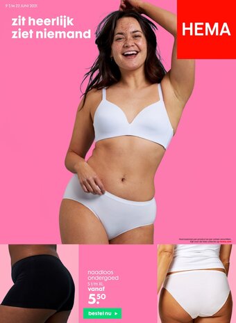 HEMA naadloos ondergoed aanbieding