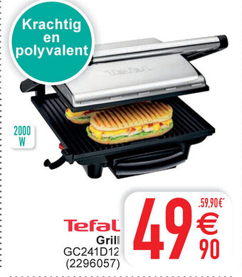 Cora Tefal grill GC241D12 aanbieding
