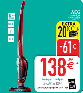 Cora AEG stofzuiger aanbieding