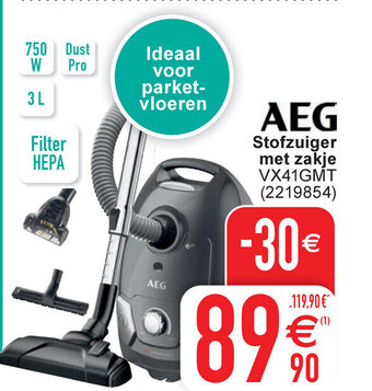 Cora AEG stofzuiger met zakje aanbieding