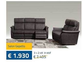 De Prijzenklopper Salon Gepetto aanbieding