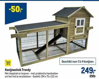 Makro Konijnenhok Trendy aanbieding