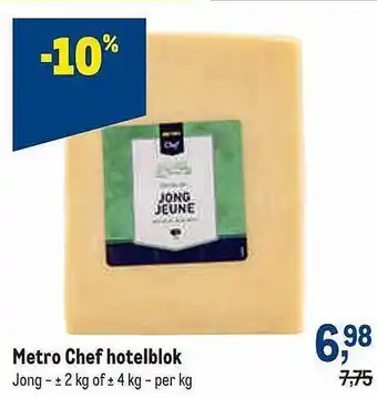 Makro Metro Chef Hotelblok aanbieding