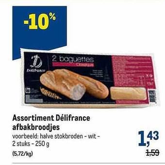 Assortiment Délifrance Afbakbroodjes