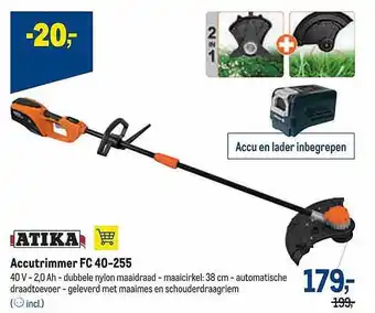 Makro Atika Accutrimmer Fc 40-225 aanbieding
