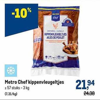 Makro Metro Chef Kippenvleugeltjes aanbieding