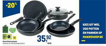 Makro Assortiment Pannen aanbieding