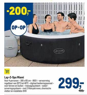 Makro Lay-z Spa Miami aanbieding