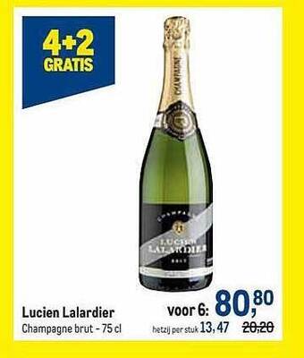 Makro Lucien Lalardier Champagne Brut aanbieding