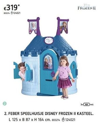 Dreamland Feber speelhuisje disney frozen ii kasteel aanbieding