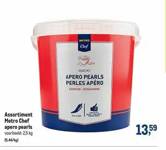 Makro Assortiment Metro Chef Apero Pearls aanbieding