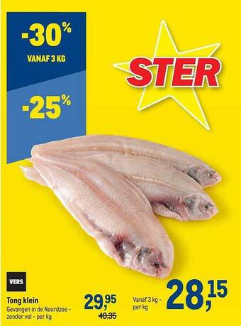 Makro Tong Klein aanbieding