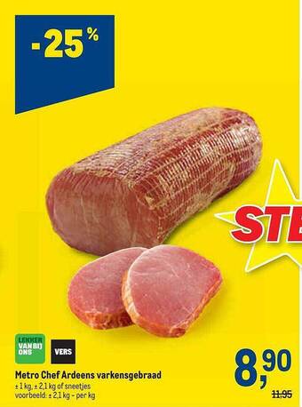Makro Metro Chef Ardeens Varkensgebraad aanbieding