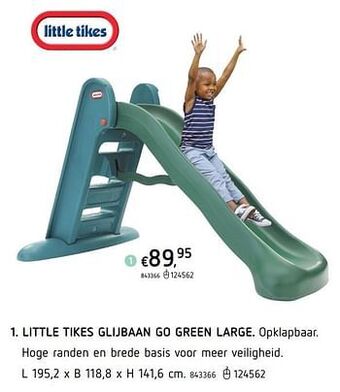 Dreamland Little tikes glijbaan go green large aanbieding