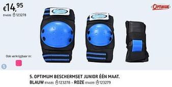 Dreamland Optimum beschermset junior één maat. roze aanbieding