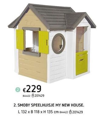 Dreamland smoby speelhuisje my new house aanbieding