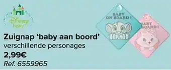 Carrefour Zuignap baby aan boord aanbieding