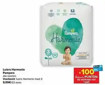 Carrefour Luiers harmonie pampers aanbieding