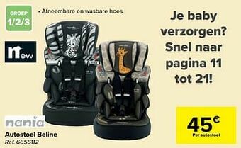 Carrefour Autostoel beline aanbieding