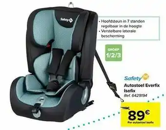 Carrefour Autostoel everfix isofix aanbieding