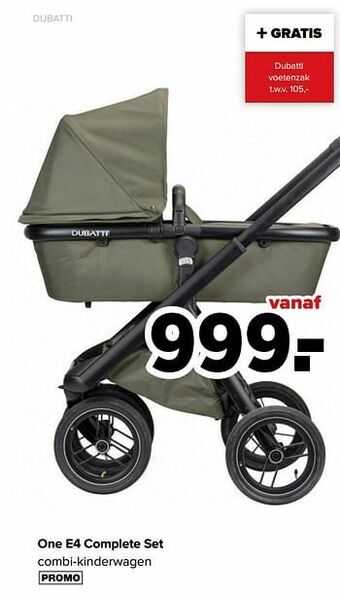Baby-Dump One e4 complete set combi-kinderwagen aanbieding