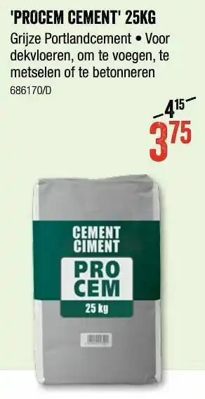 Procem cement